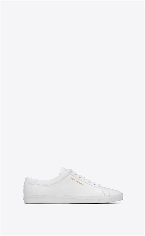 ysl rolling sneakers white|Andy Sneaker aus weißem Leder .